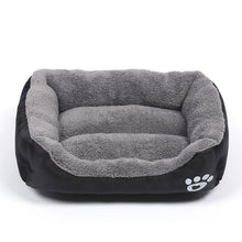 Load image into Gallery viewer, New, soft, and cozy fleece pet bed. Waterproof bottom. Suitable for small, medium &amp; large pets. Keeps pets warm.
