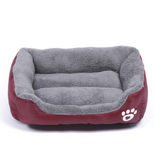 Load image into Gallery viewer, New, soft, and cozy fleece pet bed. Waterproof bottom. Suitable for small, medium &amp; large pets. Keeps pets warm.
