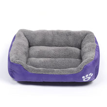 Load image into Gallery viewer, New, soft, and cozy fleece pet bed. Waterproof bottom. Suitable for small, medium &amp; large pets. Keeps pets warm.
