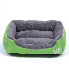 Load image into Gallery viewer, New, soft, and cozy fleece pet bed. Waterproof bottom. Suitable for small, medium &amp; large pets. Keeps pets warm.
