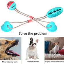 Load image into Gallery viewer, Multifunction Pet Molar Bite Toy Interactive Fun Pet Leakage Food Toys With Suction Cup Pets Ball Toy Pet Toys Dog Toys Rubber
