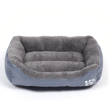 Load image into Gallery viewer, New, soft, and cozy fleece pet bed. Waterproof bottom. Suitable for small, medium &amp; large pets. Keeps pets warm.
