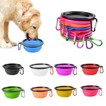 Load image into Gallery viewer, Pet Folding Bowl, Large and Small Size Tpe Silicone Dog Bowl, Portable Dog Food Basin For Outdoor Pets
