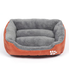 Load image into Gallery viewer, New, soft, and cozy fleece pet bed. Waterproof bottom. Suitable for small, medium &amp; large pets. Keeps pets warm.
