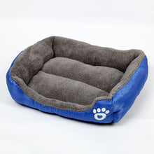 Load image into Gallery viewer, New, soft, and cozy fleece pet bed. Waterproof bottom. Suitable for small, medium &amp; large pets. Keeps pets warm.
